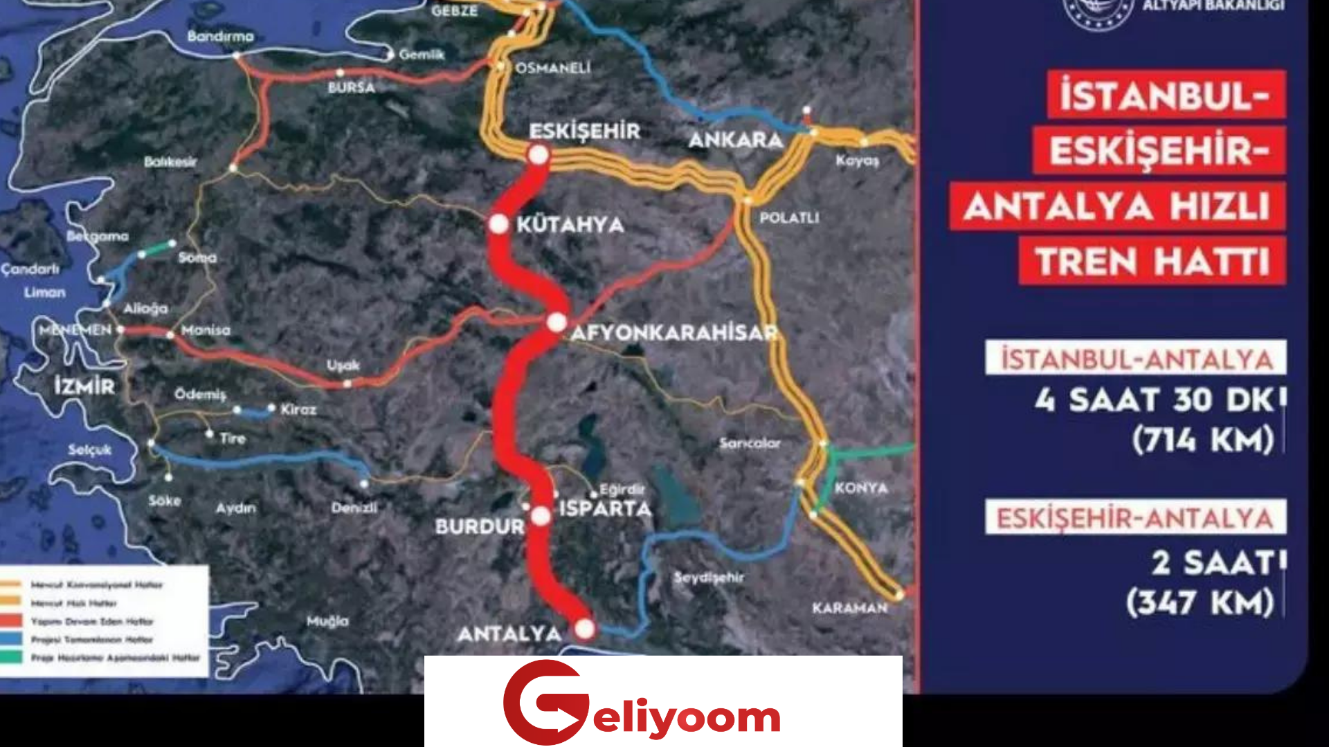 Bakan Karaismailoğlu: Eskişehir-Antalya’ya Hızlı Tren ile 2 Saat!